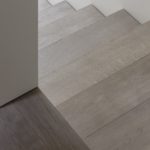 Beautiful staircase made from tactile grey Otto flooring in XI Pewter